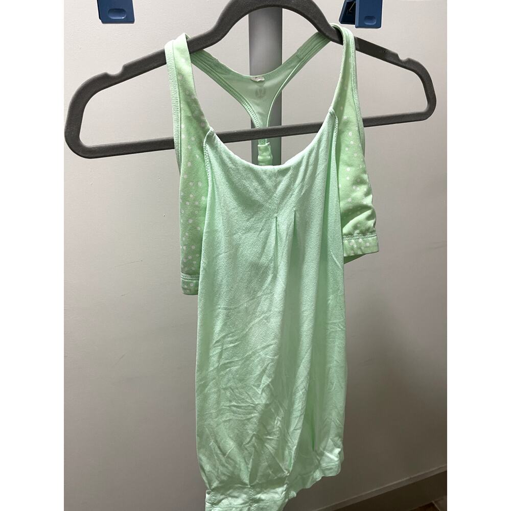 Lululemon Practice Freely Tank Size 4 Teal Mint Green Rare! - Picture 5 of 11